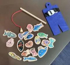 木製さかな釣りゲーム　指先知育
