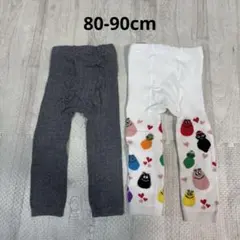 レギンス タイツ 80cm〜90cm 2つセット バーバパパ