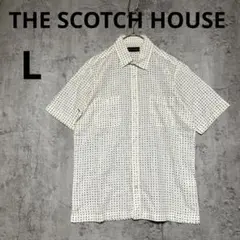 A0574【THE SCOTCH HOUSE】 半袖シャツ L