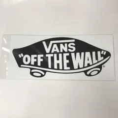 VANS バンズ　ステッカー　BLACK ブラック　黒　大