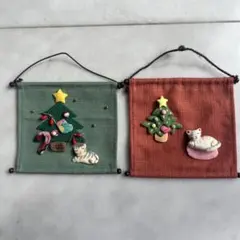 クリスマス飾り 2点セット　タペストリー