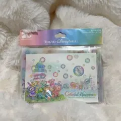 ダッフィー&フレンズ 20周年 カラフルハピネス ポストカード クリアホルダー