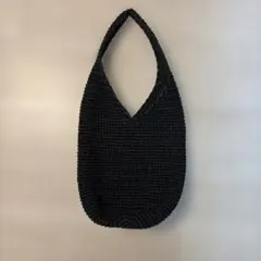aeta PAPER YARN SHOULDER BLACK Mのサムネイル