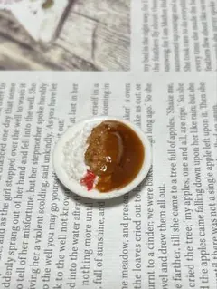 ミニチュア カツカレー① ハンドメイド