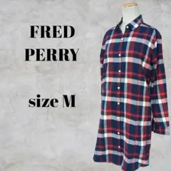 超美品 FRED PERRY フレッドペリー シャツワンピース JP10 - メルカリ