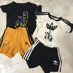 adidas ミッキー ディズニー Tシャツ セットアップ 60