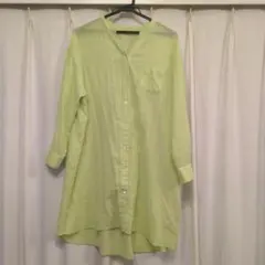 GALLARDAGALANTE ロングシャツ　羽織　グリーン　綿素材