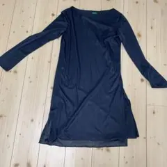 UNITED COLORS OF BENETTON ネイビー ワンピース M