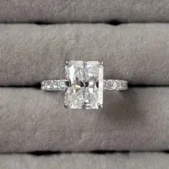 1ct プリンセスカット モアサナイト Dカラー FL GRA付 16号 1ct プリンセスカット モアサナイト Dカラー FL GRA付 16号 - メルカリ