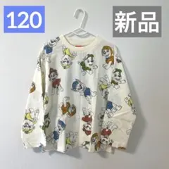 【新品】パウパトロール 長袖 ロンT 総柄 薄手 春先 梅雨 秋 年中 匿名配送