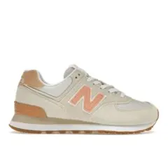 New Balance 574 ベージュ ピンク スニーカーのサムネイル