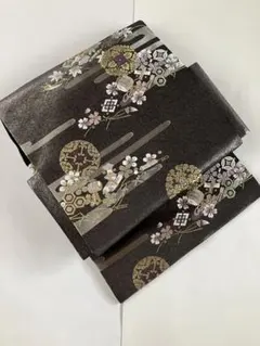 帯485 ○米沢 紬さがの 高級 正絹 松葉仕立て 名古屋帯 - メルカリ