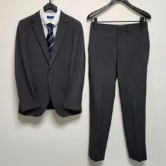 ナノユニバース　×　コーデュラ　メンズ　スーツ　グレー　ストライプ