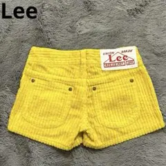 美品 Lee ヴィンテージ コーデュロイ ショートパンツ イエロー XS