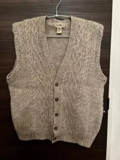 エルエルビーンニットベスト80年代 LLBEANアランフィッシャーマン