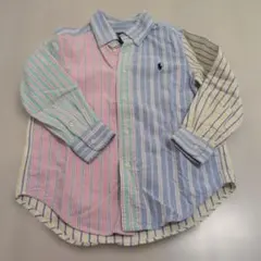 ポロ・ラルフ・ローレン マルチカラーストライプシャツ　4/4T