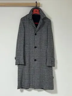 ⭐️未使用品⭐️PALTO ウール×ナイロン ハウンドトゥース チェスター 