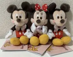 ナムコ限定 ディズニー 赤いほっぺ マスコット　ワン！ダフルギフト 3体セット