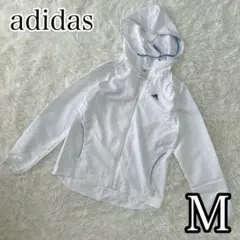 adidas アディダス ジャージ パーカー 白　レディース トレーニングウェア