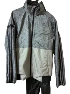 adidas ウィンドブレーカーセット グレー/ブラック