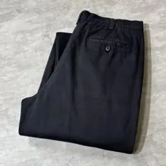 00s SAVANE 2タック ワイド チノパン ブラック W34 L29