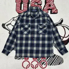 【希少】70s Pendlton ウールシャツ オンブレ ボードシャツ Surf