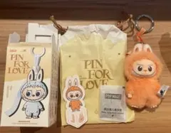 LABUBU PIN FOR LOVE J イニシャル　ミニラブブ
