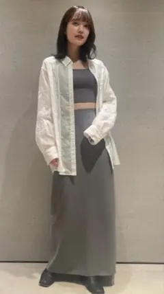 スナイデル ニットタンク×ナロースカートセット