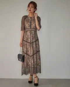 Dorry Doll ショルダーギャザーラッセルレースワンピース