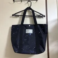 【未使用品】宇宙柄 トートバッグ X-girl マチあり
