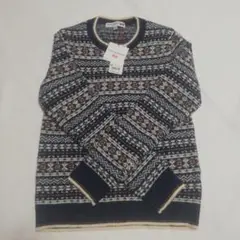 新品・未使用　タグ付き　UNIQLO フェアアイル柄 長袖ニットセーター