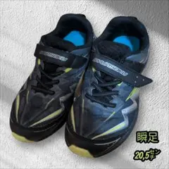 SHINSOKU スニーカー 20.5cm 黒/青/黄