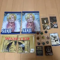 ONE PIECE クリアファイル2枚他、まとめ売り17点セット。