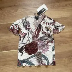新品 Just Cavalli レーヨン ボタニカルカットソーのサムネイル