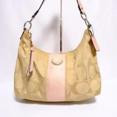 CoachSignature pink one Shoulder Bag