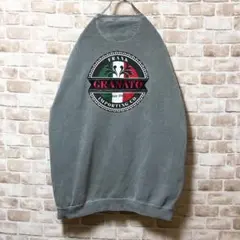 ⭐︎USA製⭐︎SANTEE HVYWT⭐︎ビッグロゴ⭐︎グレー⭐︎オーバーサイズ⭐︎XL