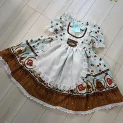 ハンドメイド　難あり　ワンピース　チョコ