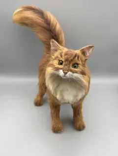 リアル羊毛フェルト猫　No.7 ソマリ　ルディレッド