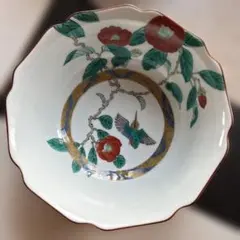 紅白椿」中鉢 盛鉢 九谷焼 食器 - メルカリ