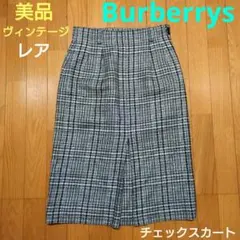 レア！ 美品！ ヴィンテージ BURBERRY チェック スカート バーバリーズ
