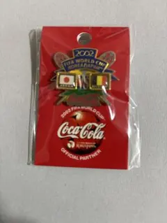 FIFAワールドカップ 2002 日本対ベルギー ピンバッジ コカコーラのサムネイル