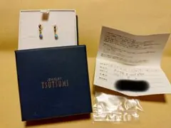 ジュエリーツツミ K10 イエローゴールド ターコイズ ピアス