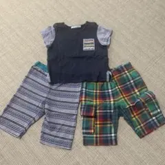 ファミリア　セットアップ　Tシャツ1枚パンツ2枚　80センチのサムネイル