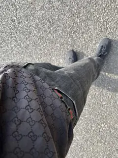 GUCCI 25AW Horsebit Black Denim 36 - メルカリ