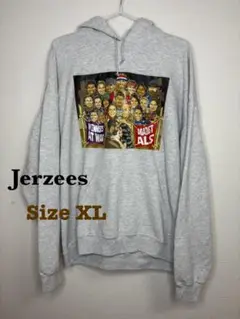 JERZEES NUBLEND メンズ　プリントパーカー　XL