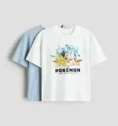 Ｈ＆Ｍ★ポケモン Tシャツ2枚セット ピカチュウ イーブイ ポケットモンスター