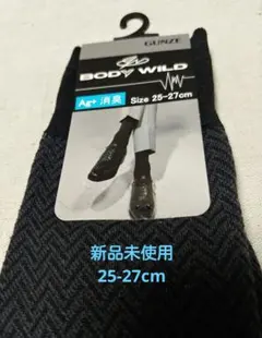 【新品未使用】GUNZE BODY WILD ソックス 25-27cm
