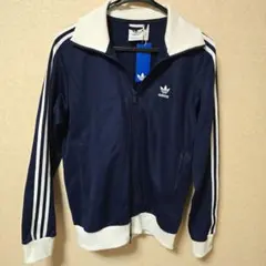 アディカラー ベッケンバウアークラシック トラックトップ 紺×白　XL