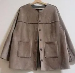 Samansa Mos2 サマンサモスモス リバーシブル ミドル丈コート