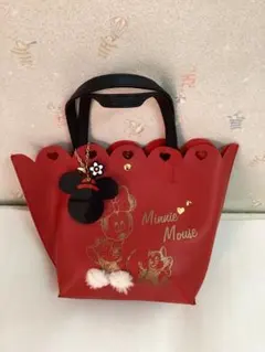 カラーズバイジェニファースカイ ミニートートバッグ チャーム付き